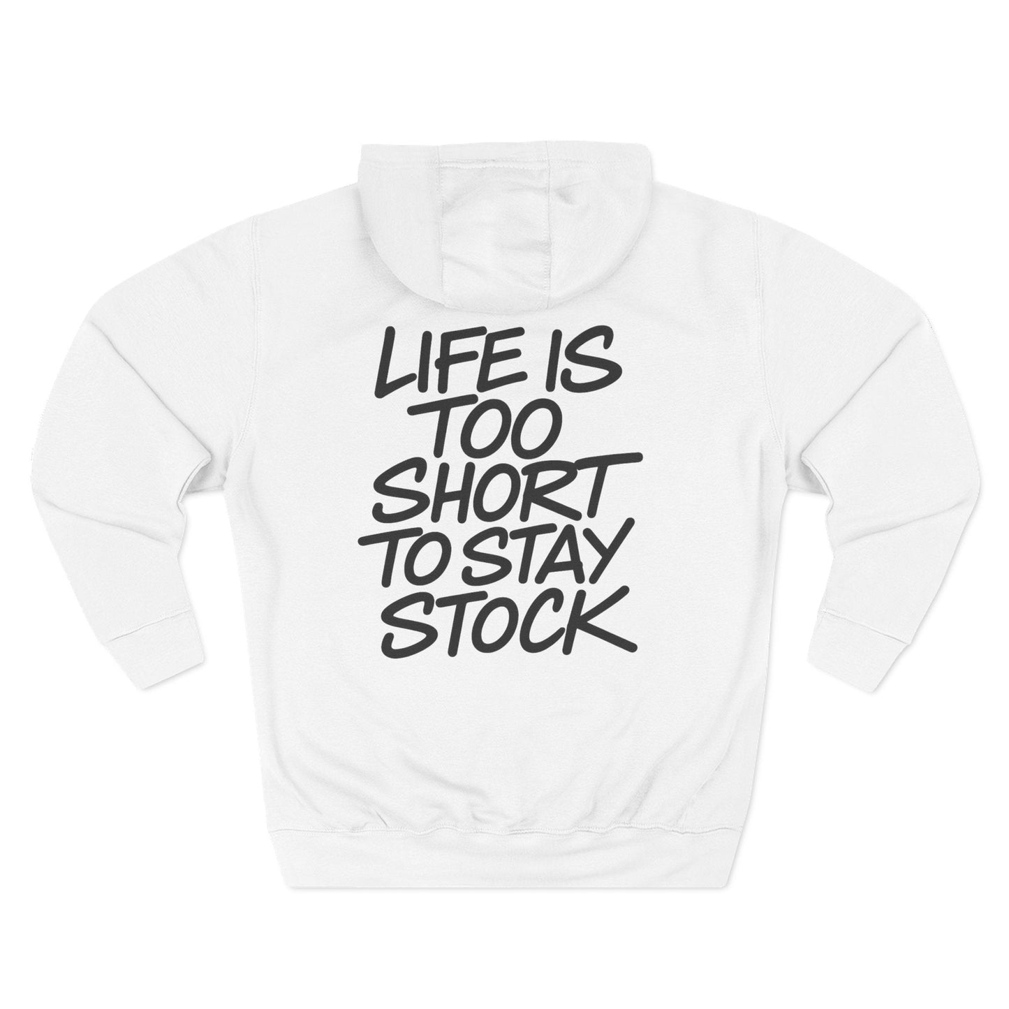 White Stay Stock Hoodie