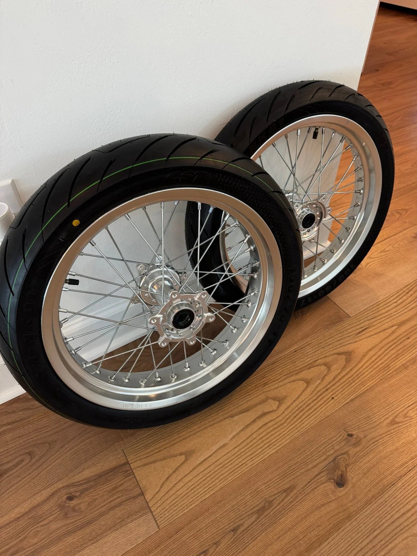 Chrome Ultra Bee Super Moto Wheel Set