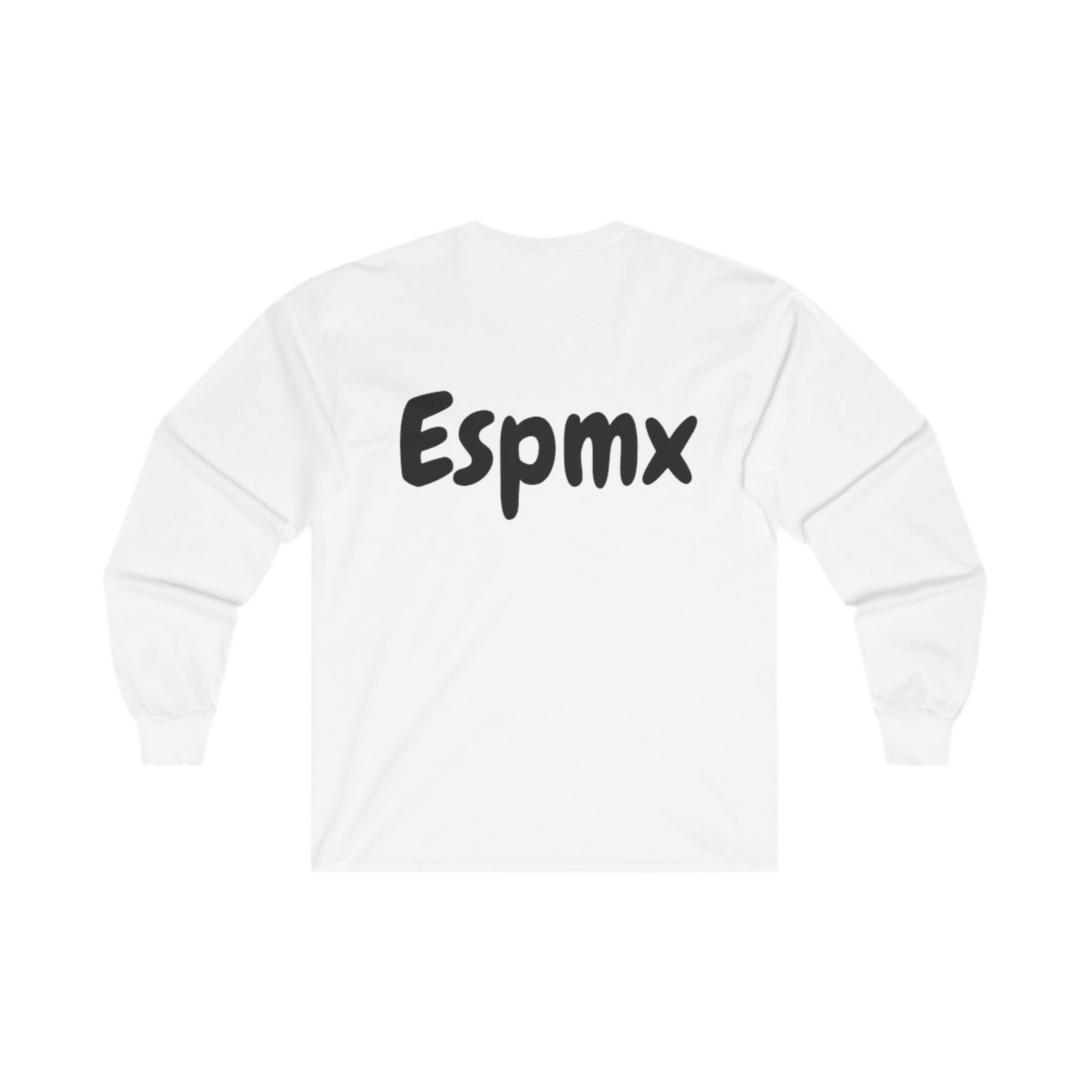 ( PRE - ORDER) ESPMX Print White Long Sleeve Tee