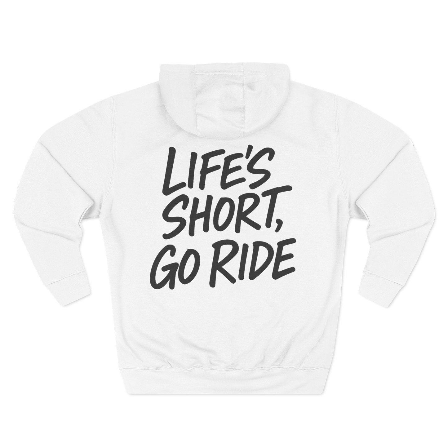White Go Ride Hoodie