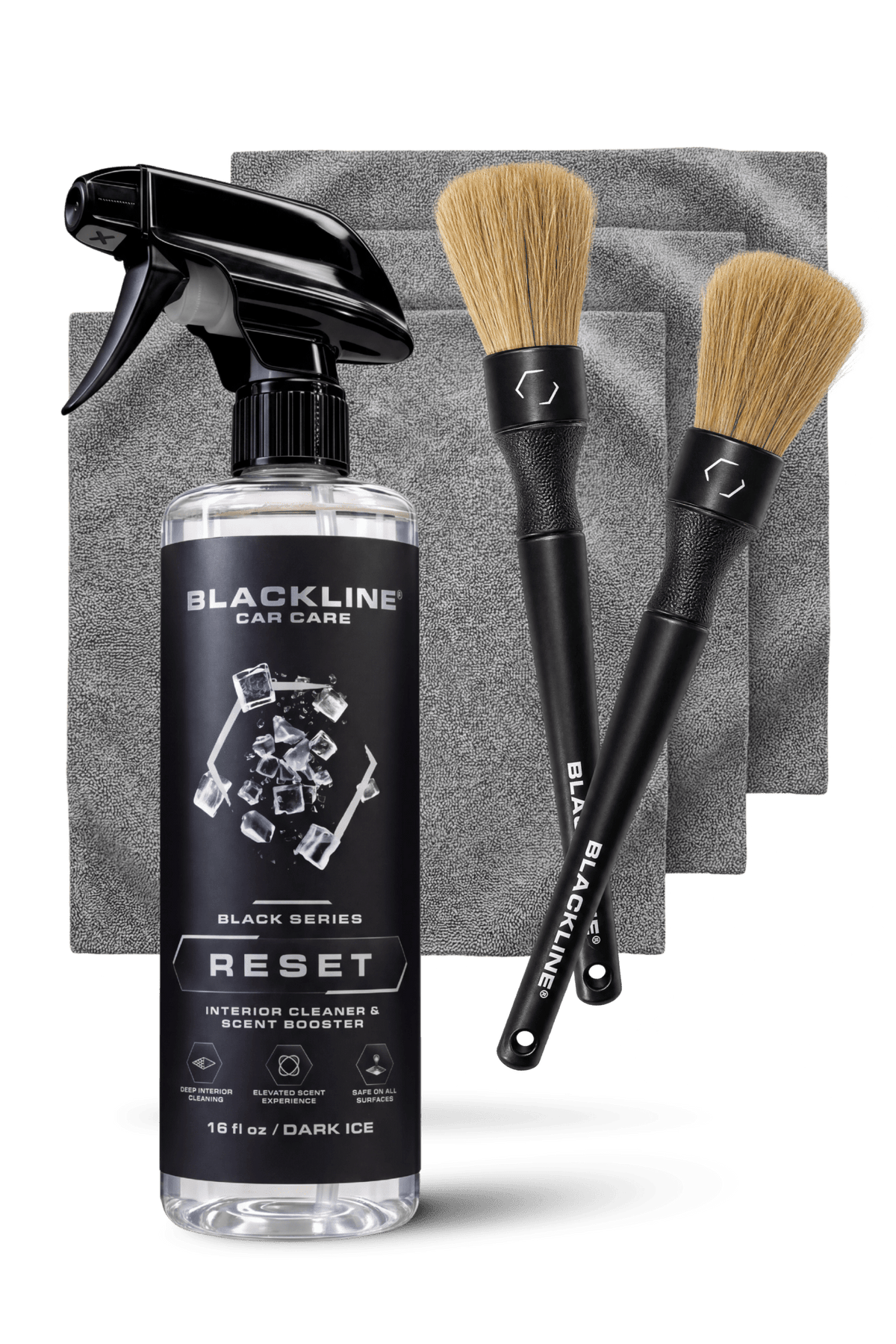 BLACKLINE® BOAR'S HAIR BRUSH SET