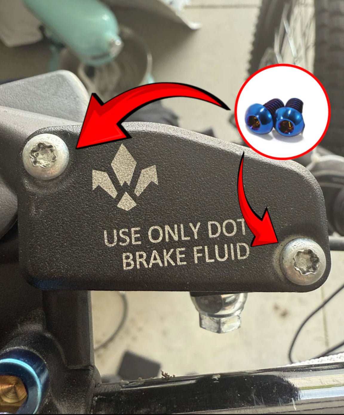 Formula Titanium Brake Reservoir Bolts - MXwraps