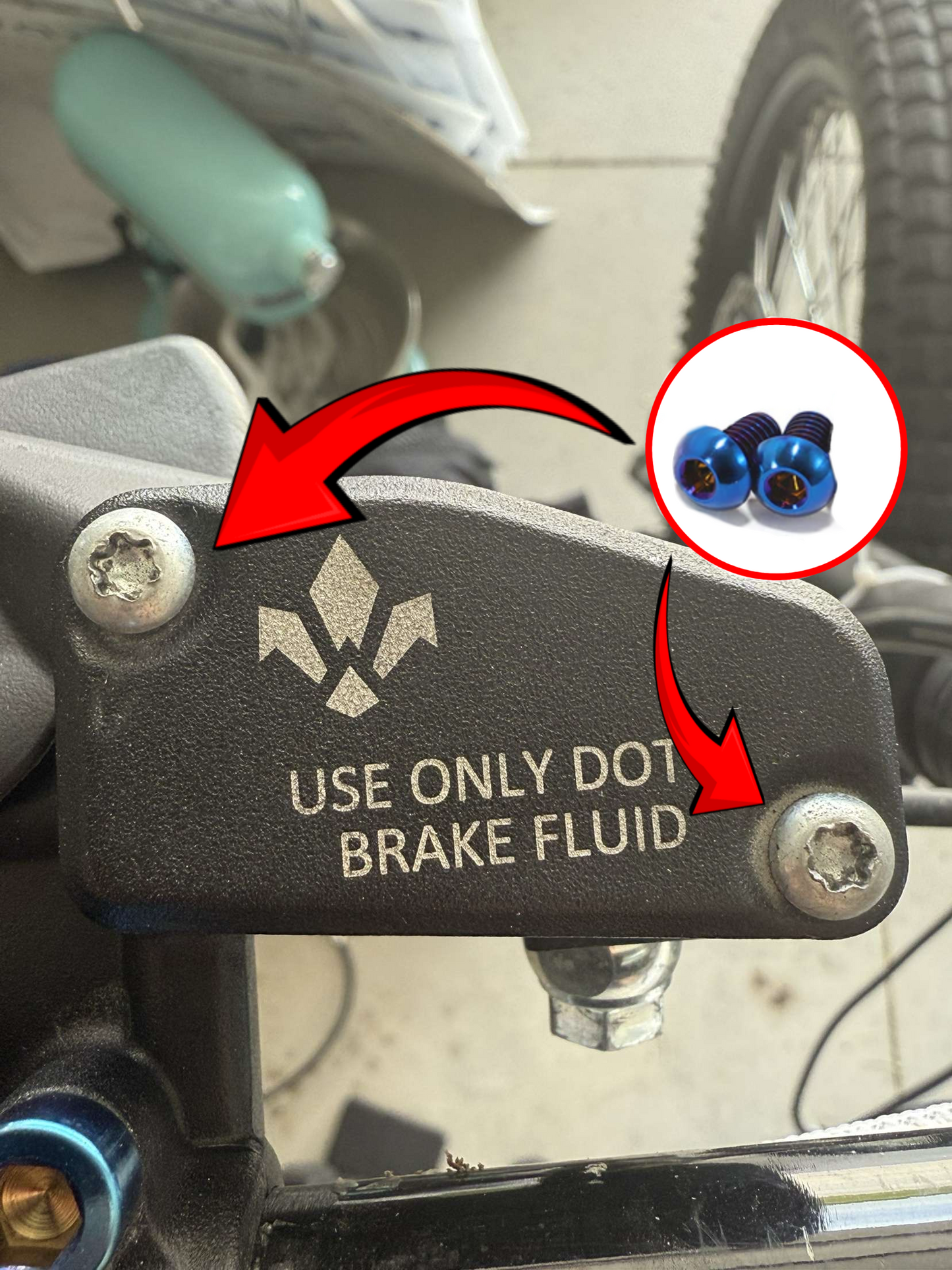 Formula Brake Reservoir Cap Titanium Bolts