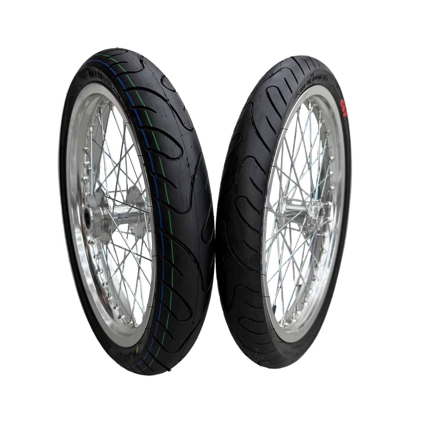 17in Chrome Supermoto Wheelset for Talaria Sting and XXX