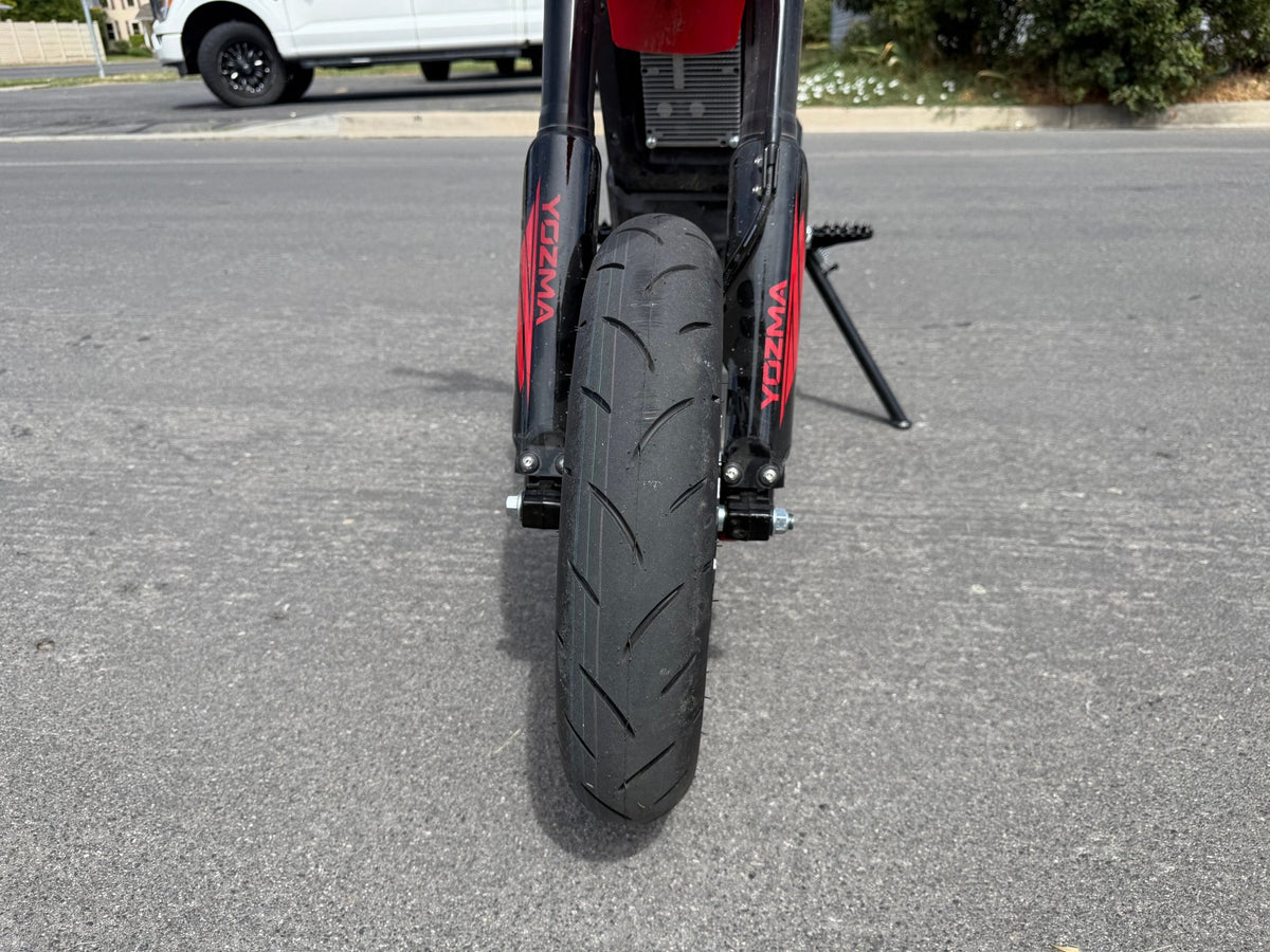 12in Mag Supermoto Wheel Set for Pit Bikes Yozma, Strike Shadow - MXwraps