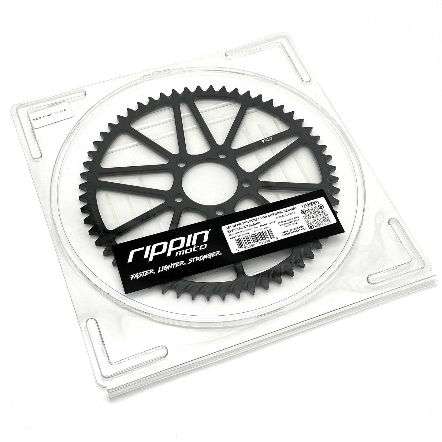 58 Tooth Sprocket for E - Ride PRO SS, Sur - Ron LBX & Talaria Sting - MXwraps