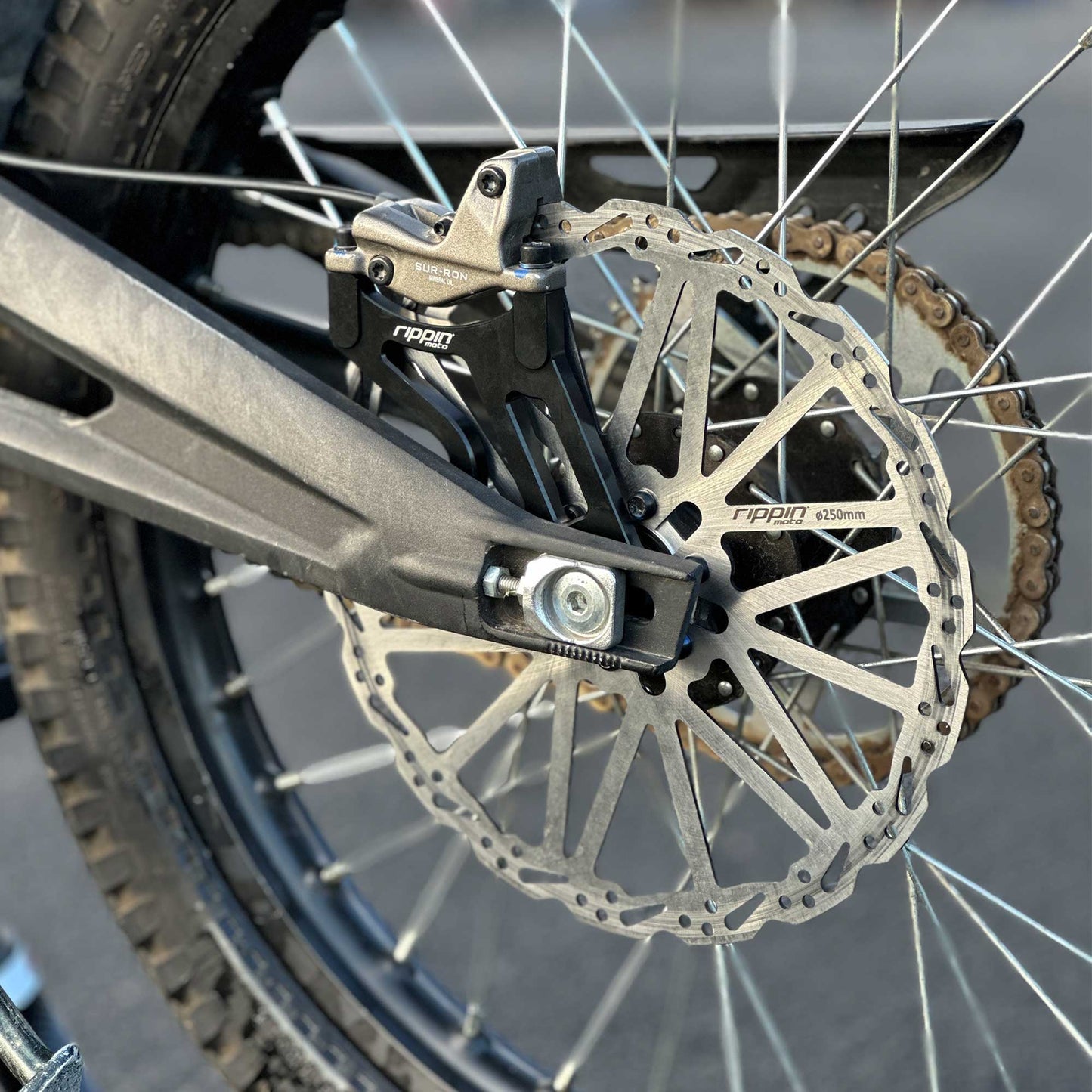 250mm Rear Caliper Adapter for Sur - Ron LBX & E - Ride PRO - MXwraps