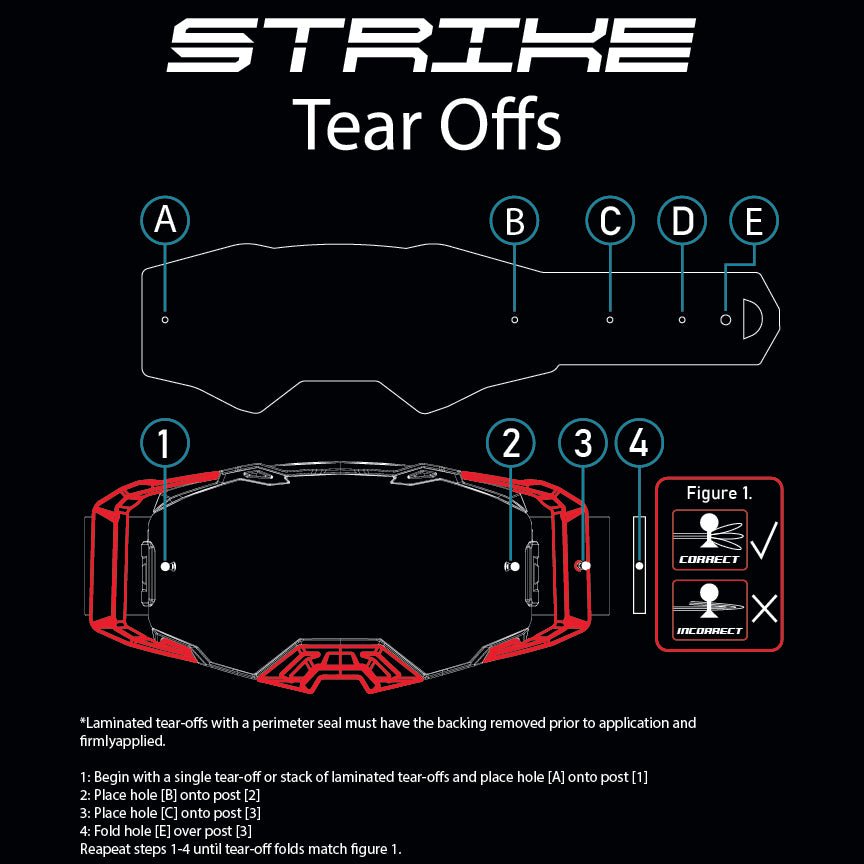 STRIKE Laminated Tear-offs - MXwraps