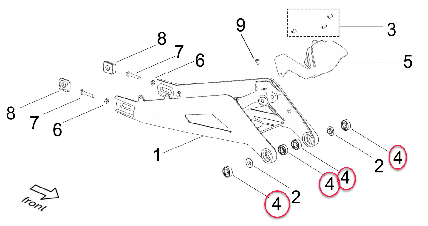 Bearing Kit | Swingarm | Surron LBX | E Ride Pro S and 2.0 - MXwraps