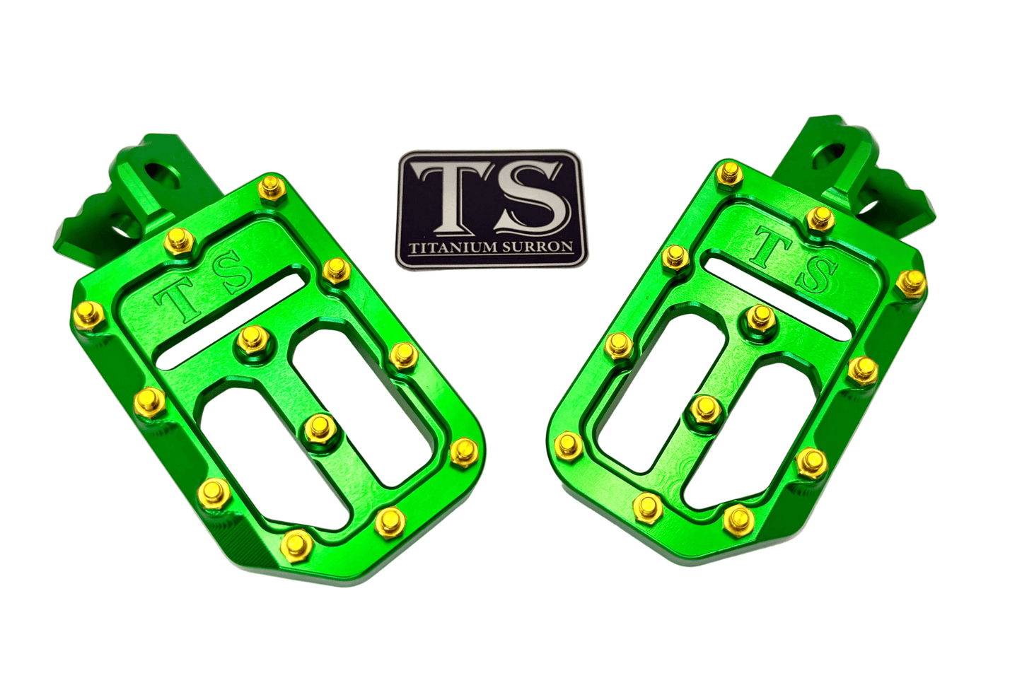 TS Custom Foot Pegs w/ Titanium Grips for Surron and Most Light E-moto - MXwraps