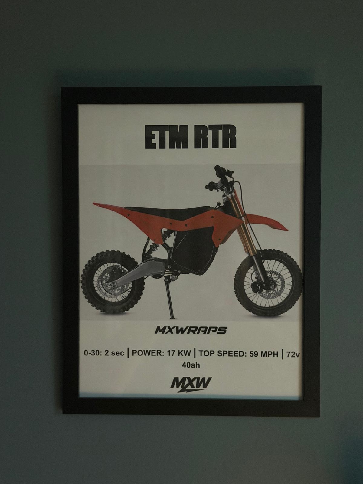 MXW ETM RTR Framed Poster - MXwraps