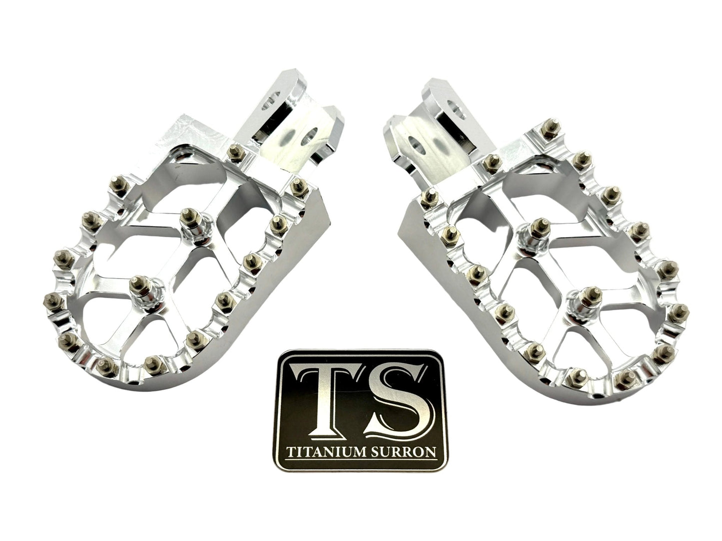 Anodized Aluminum Foot Pegs for Surron and Similar E-moto - MXwraps