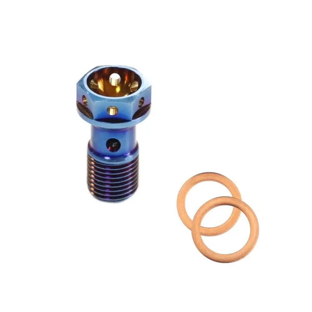 M10 x 1.00 Titanium Banjo Bolt – Grade 5 ( 2 pack ) - MXwraps