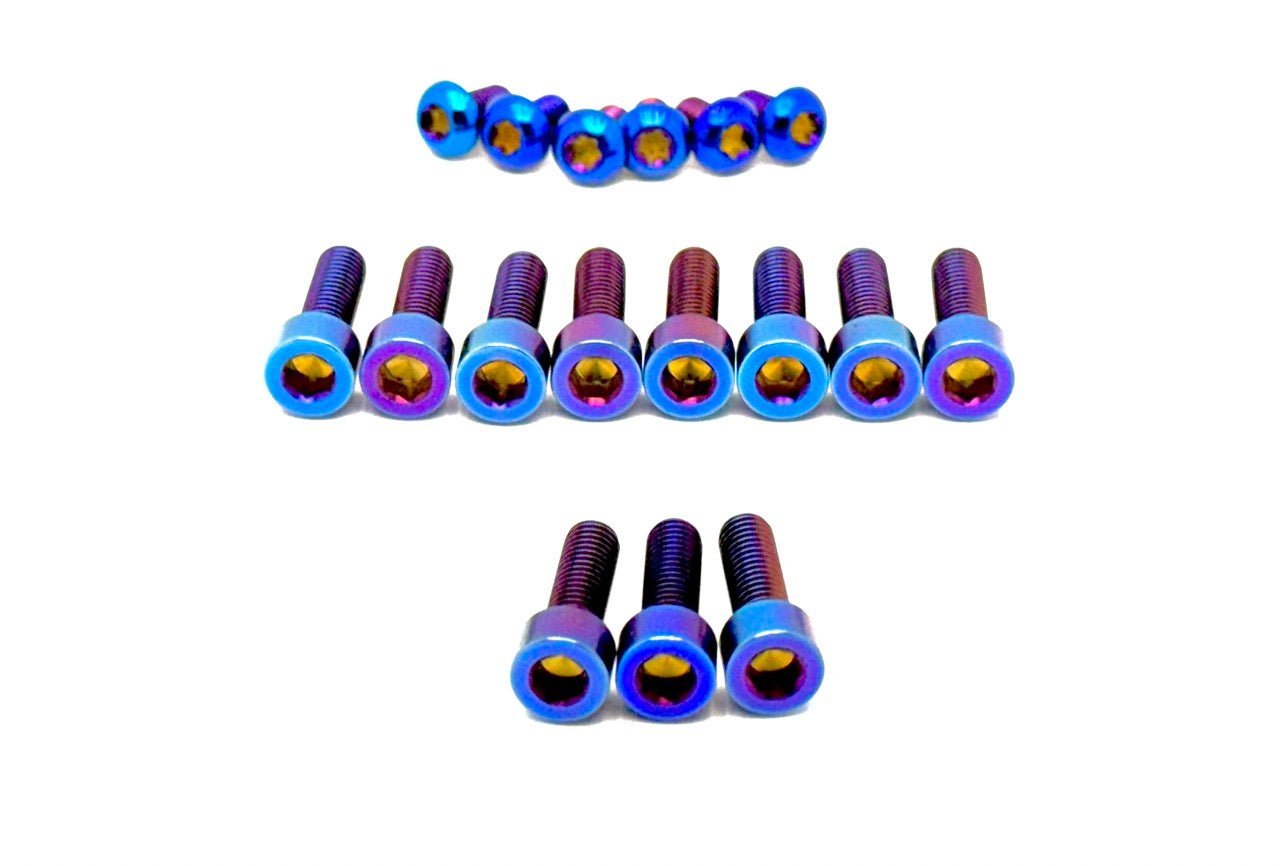 Titanium EXT Ferro Fork 11/17 Piece Bolt Kits - MXwraps