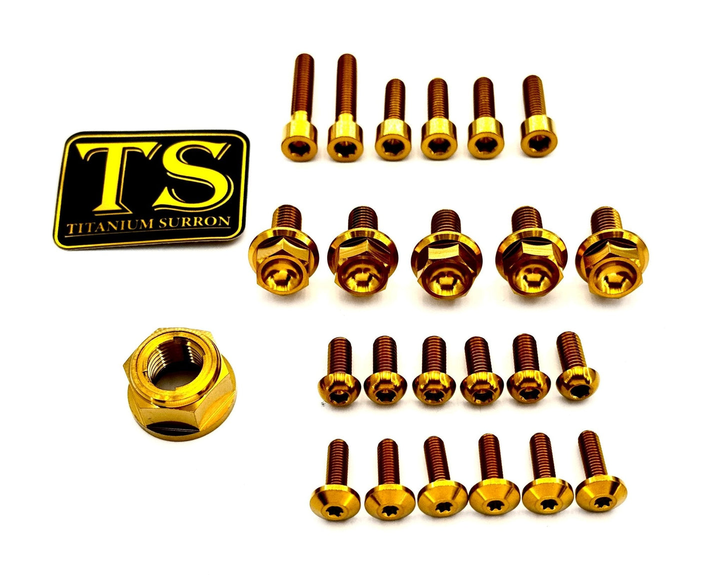 Titanium Front and Rear Wheel Bolt Kit - MXwraps