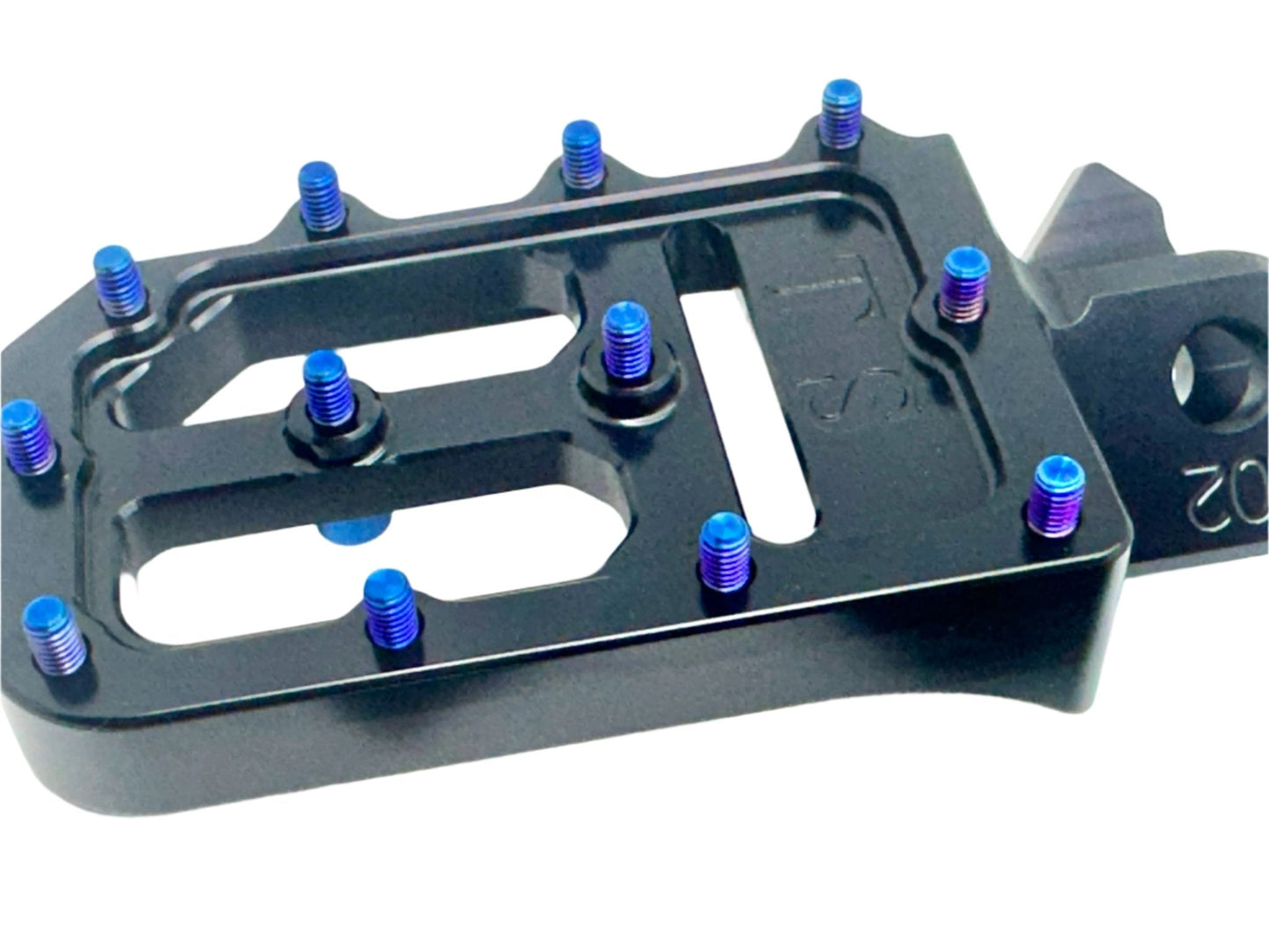TS Custom Foot Pegs Featuring Titanium Grips for E-moto