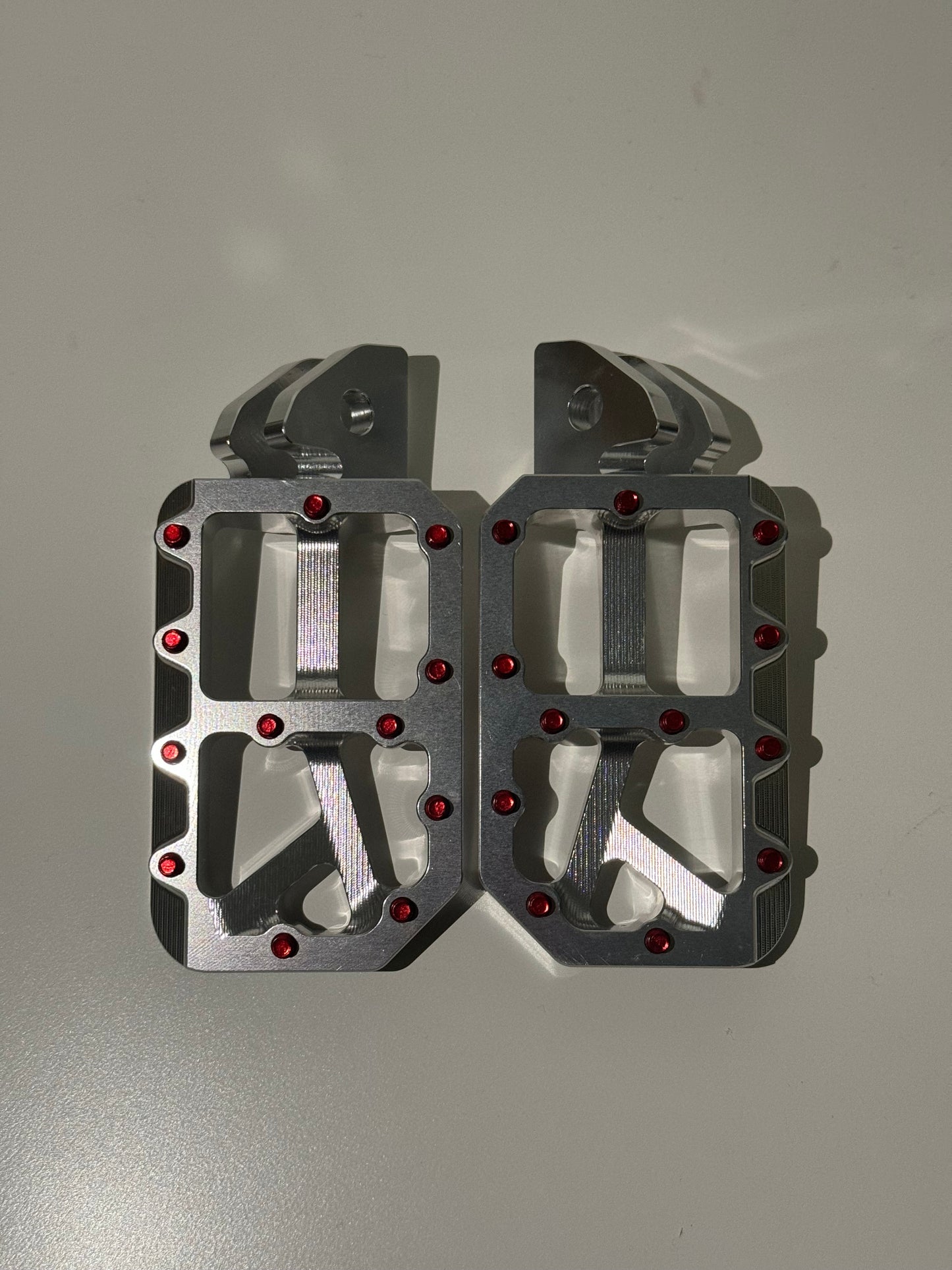 Silver foot pegs