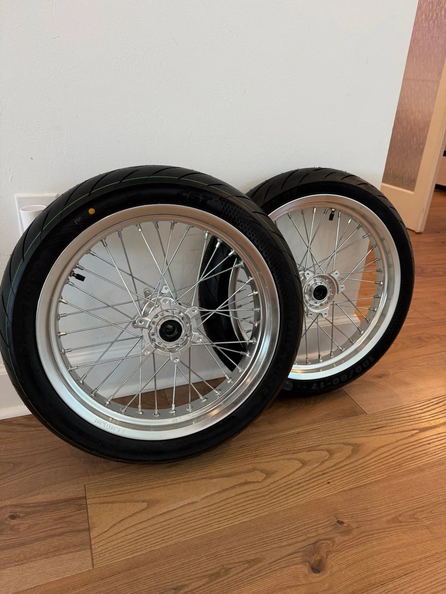 Chrome Ultra Bee Super Moto Wheel Set