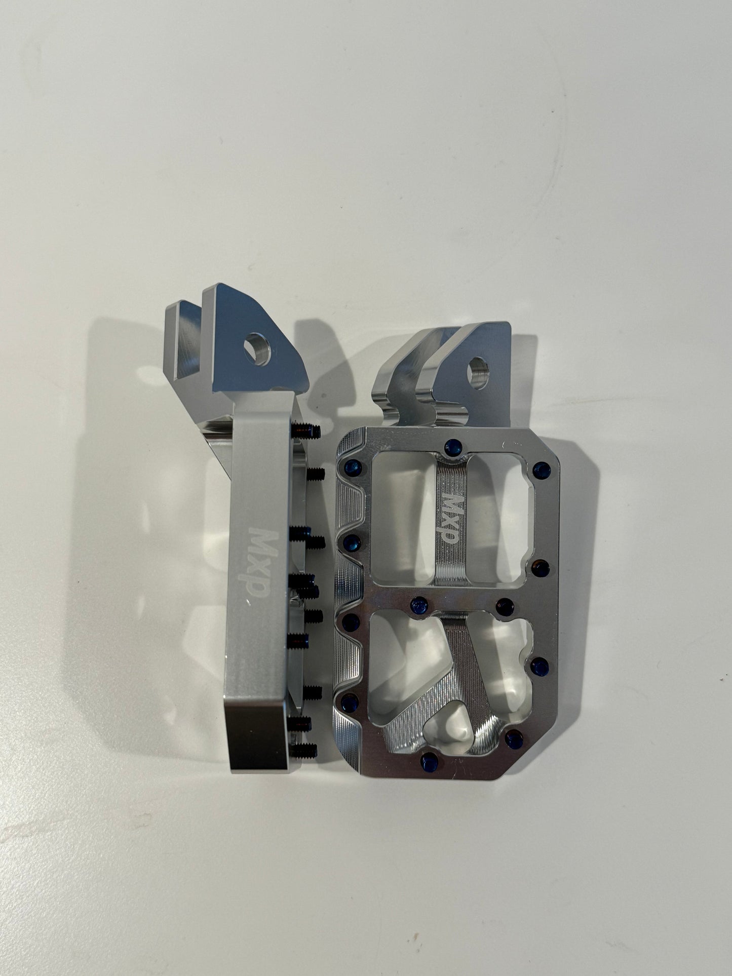 Silver foot pegs