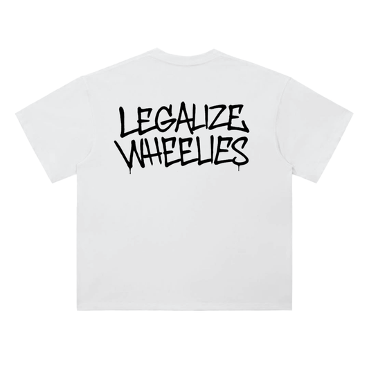White Wheelies Tee V3