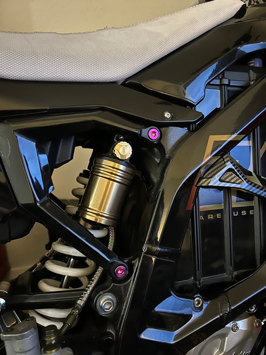 Titanium Subframe Bolts Purple - Surron Ultra Bee - MXwraps