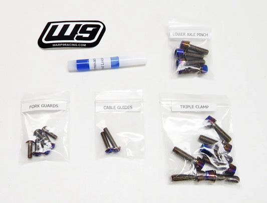 Warp 9 Titanium Fork Bolts - MXwraps