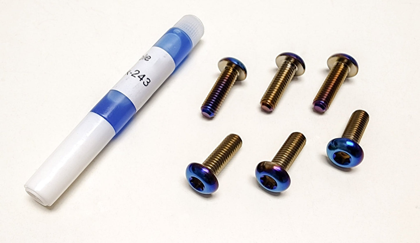 Warp 9 Titanium Brake Rotor Bolts - MXwraps