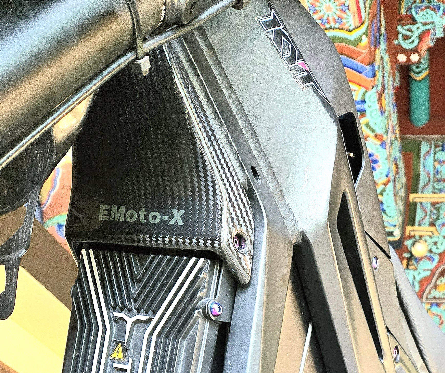 EMoto - X Carbon Fiber Horn Delete for Talaria Sting MX3/MX4 - MXwraps