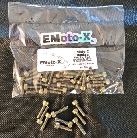 EMoto - X Titanium Replacement Peg pins - MXwraps