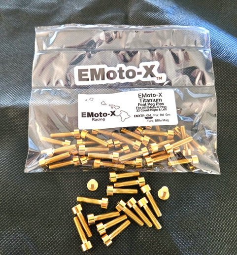 EMoto - X Titanium Replacement Peg pins - MXwraps