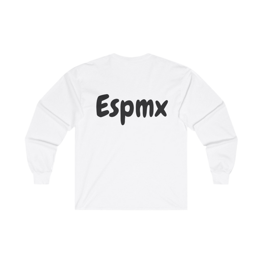 ( PRE - ORDER) ESPMX Print White Long Sleeve Tee