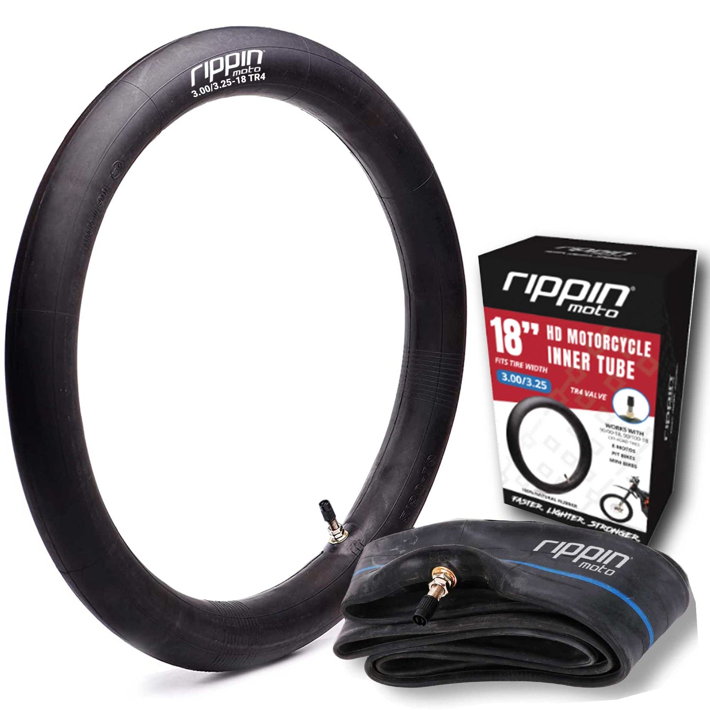 90/90 - 18 E - Moto 18" Inner Tube (3.00/3.25 - 18) for E - Ride PRO 3.0 & SR (fits 100/90 - 18) - MXwraps
