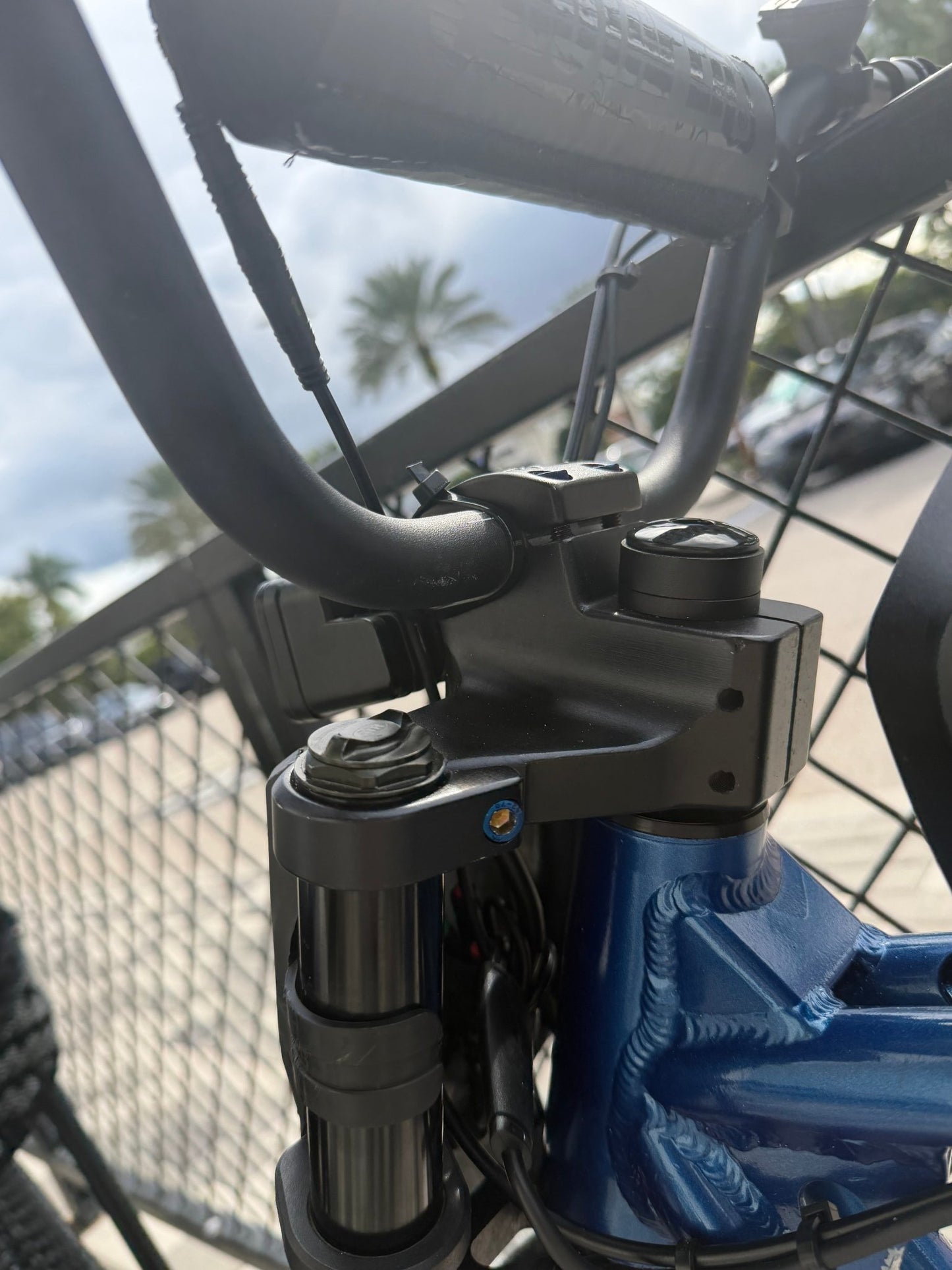 E - bike front fork titanium - MXwraps