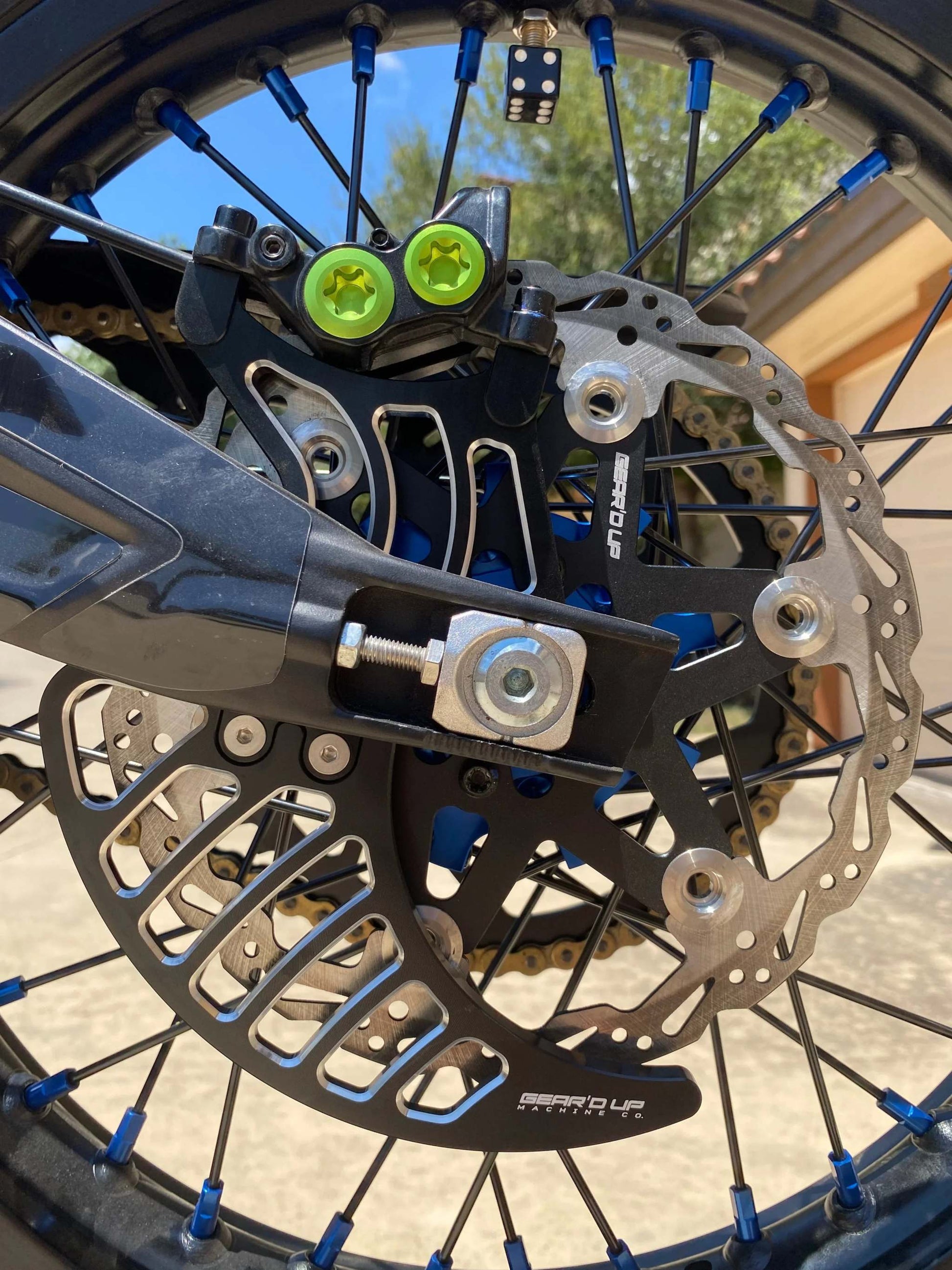 Rear Caliper Bracket and Rotor Guard Surron/Talaria/E-Ride Pro-Gear’d Up - MXwraps