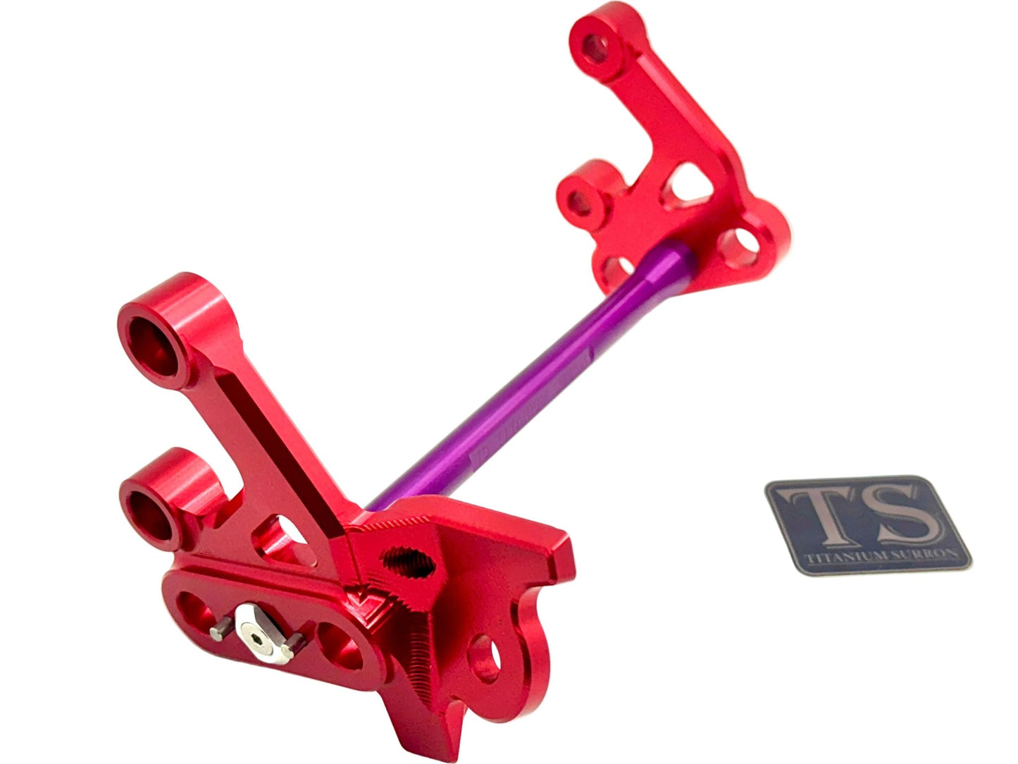 Custom CNC Aluminum Footpeg Bracket Assembly Surron - MXwraps