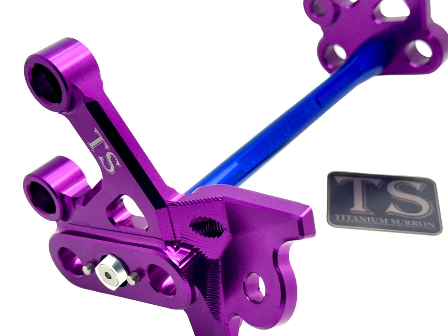 Custom CNC Aluminum Footpeg Bracket Assembly Surron - MXwraps
