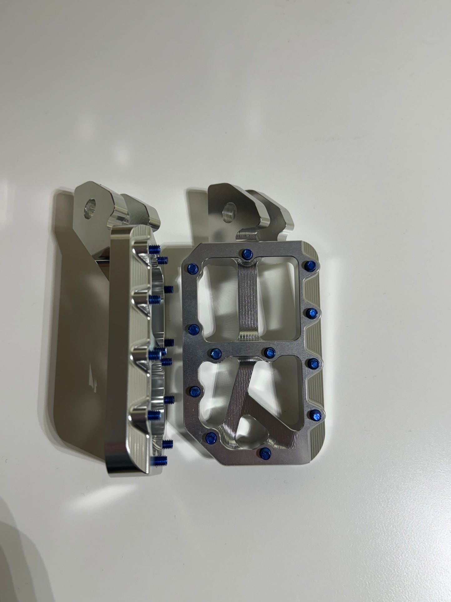 Silver foot pegs