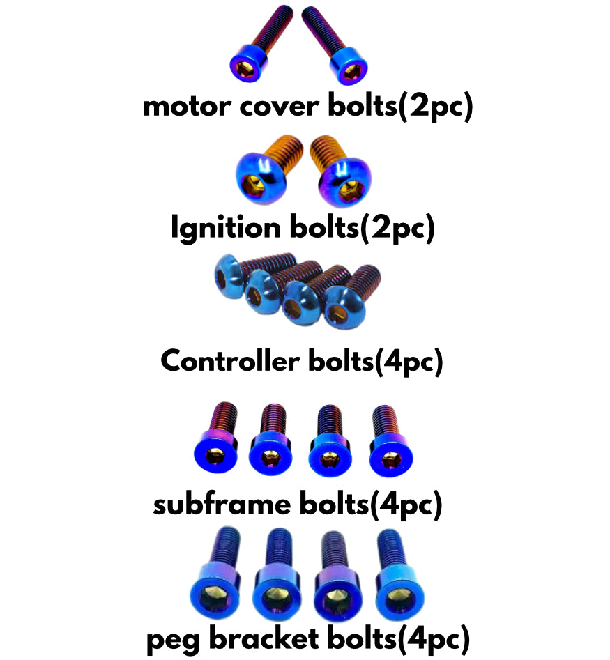 Value Talaria Mx3/4/5 Titanium Bolt Kit