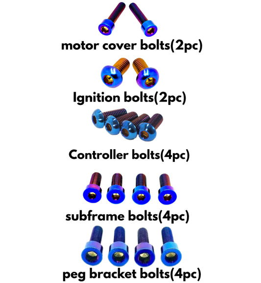 Value Talaria Mx3/4/5 Titanium Bolt Kit