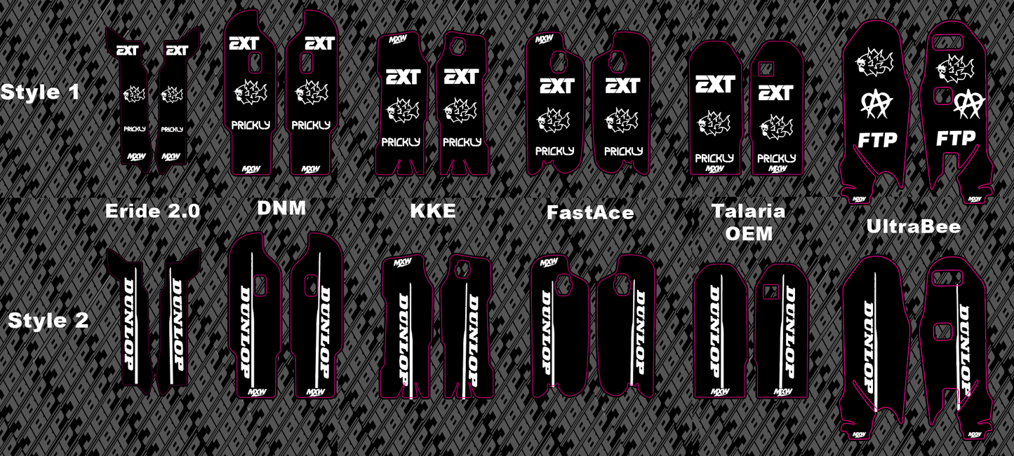 Predesigned Fork Guard Decals