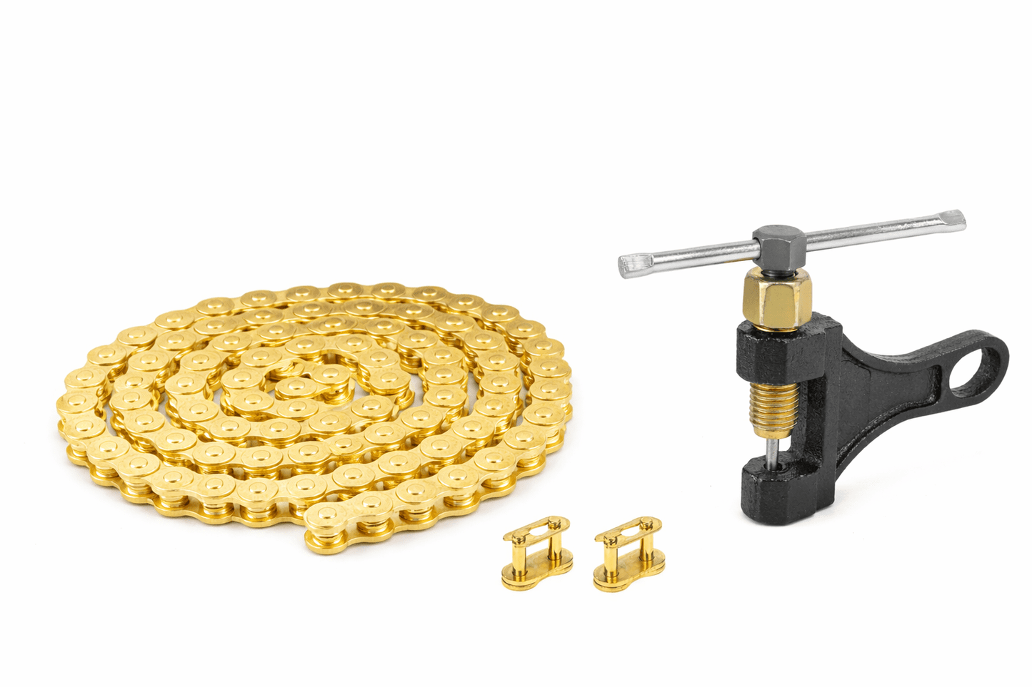 Tuttio Soleil 01 & Yozma Gold Chain Upgrade – Heavy Duty 420 E - Bike Chain (116 Links) - MXwraps