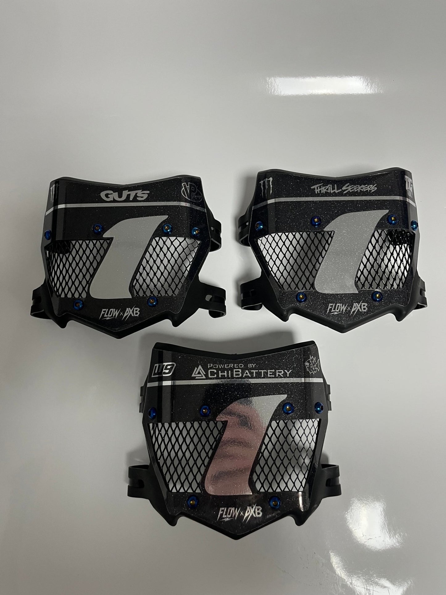 Pre - Made Titanium Vented Plates - MXwraps