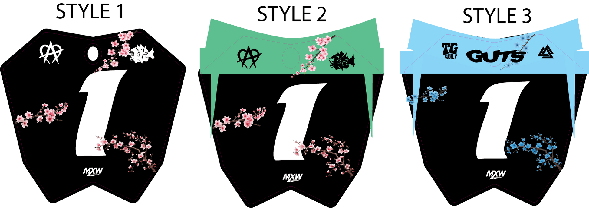 Cherry Blossom RTR Front Plate Decal - MXwraps