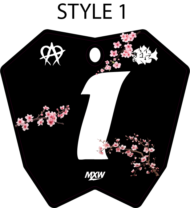 Cherry Blossom RTR Front Plate Decal - MXwraps