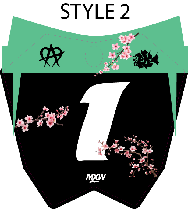 Cherry Blossom RTR Front Plate Decal - MXwraps