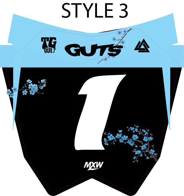 Cherry Blossom RTR Front Plate Decal - MXwraps