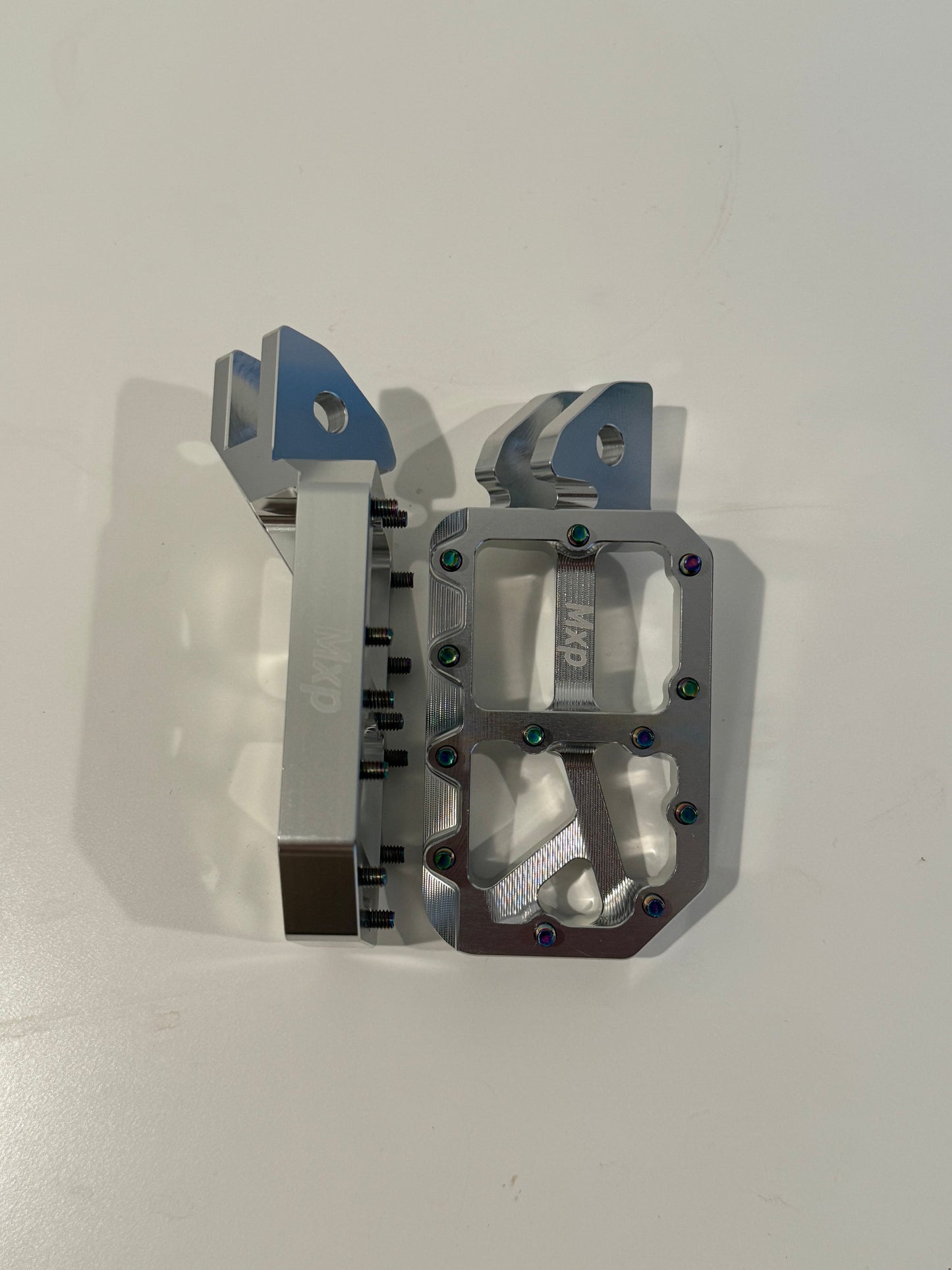 Silver foot pegs