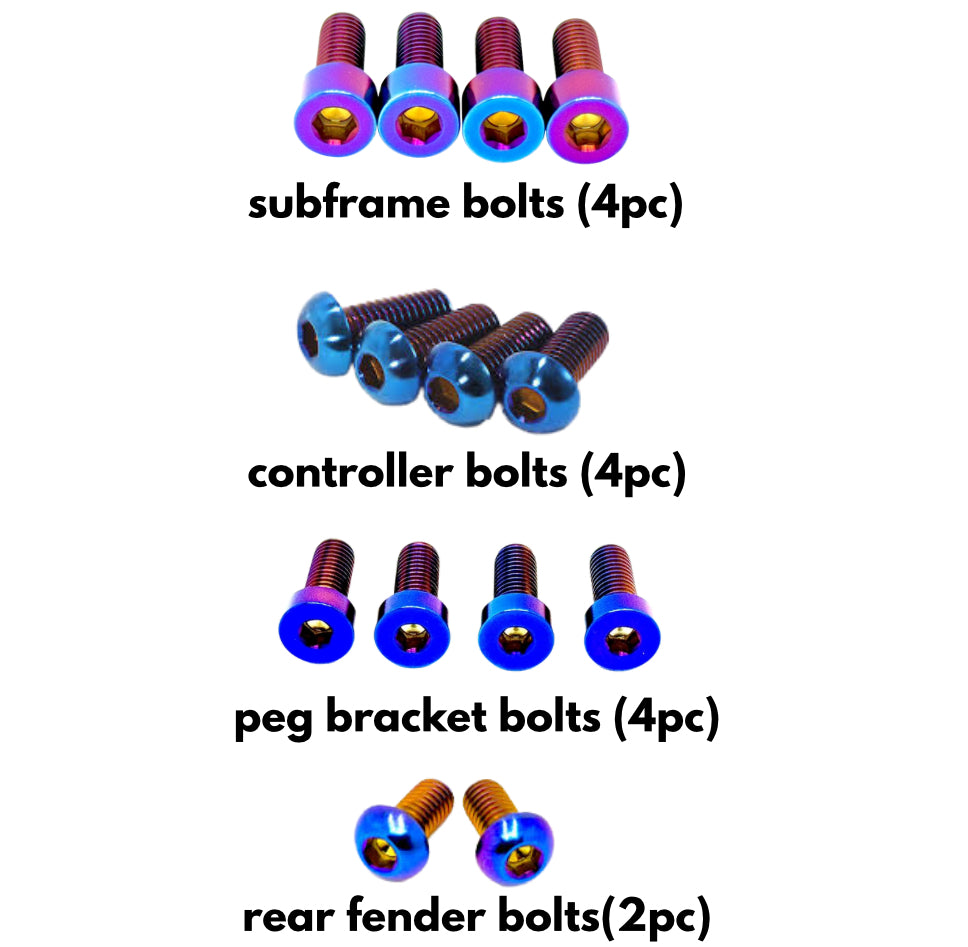 Value Talaria XXX Titanium Bolt Kit