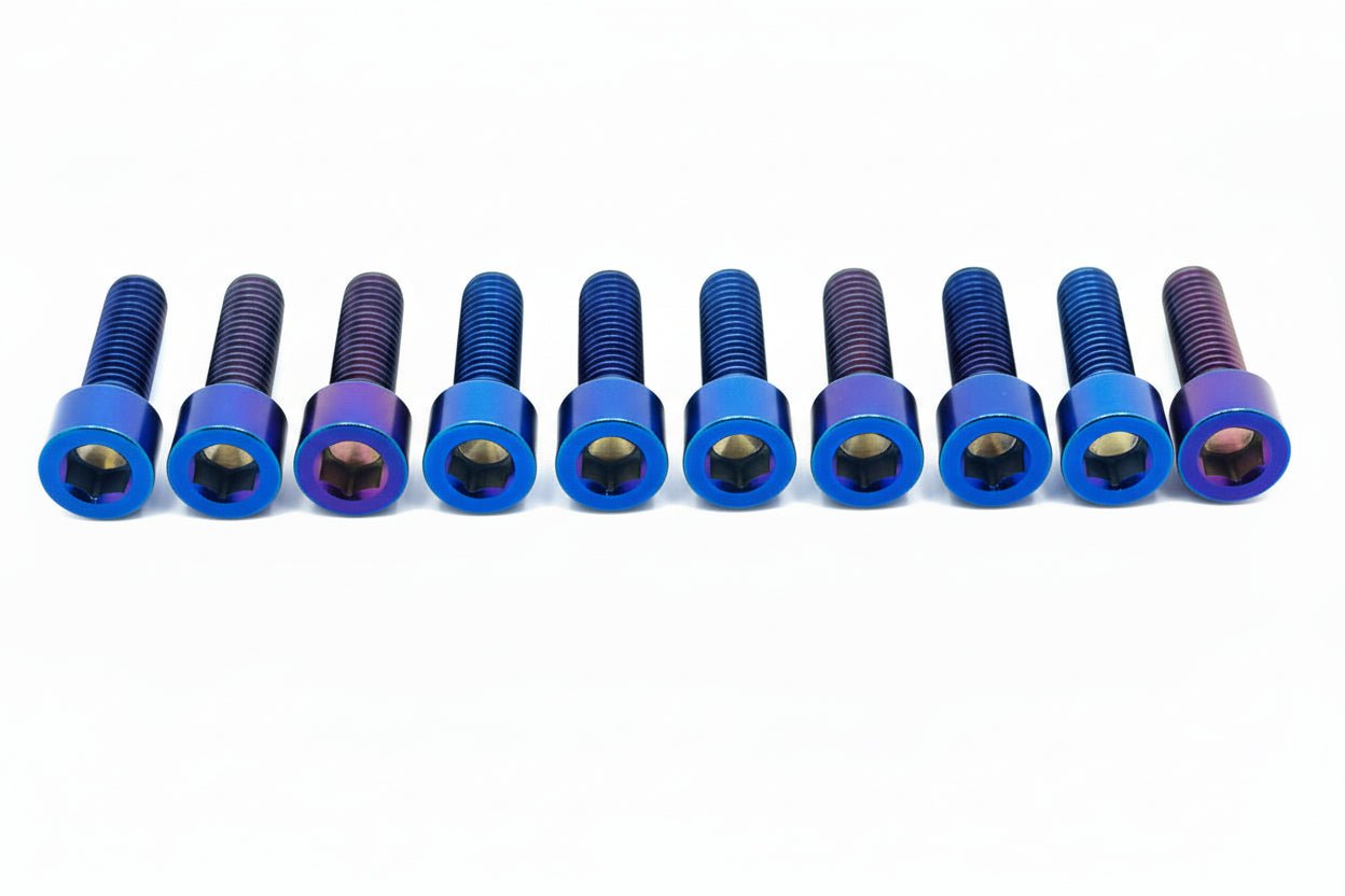 Titanium Stem/ Handlebar Mount Bolts - E - moto - MXwraps