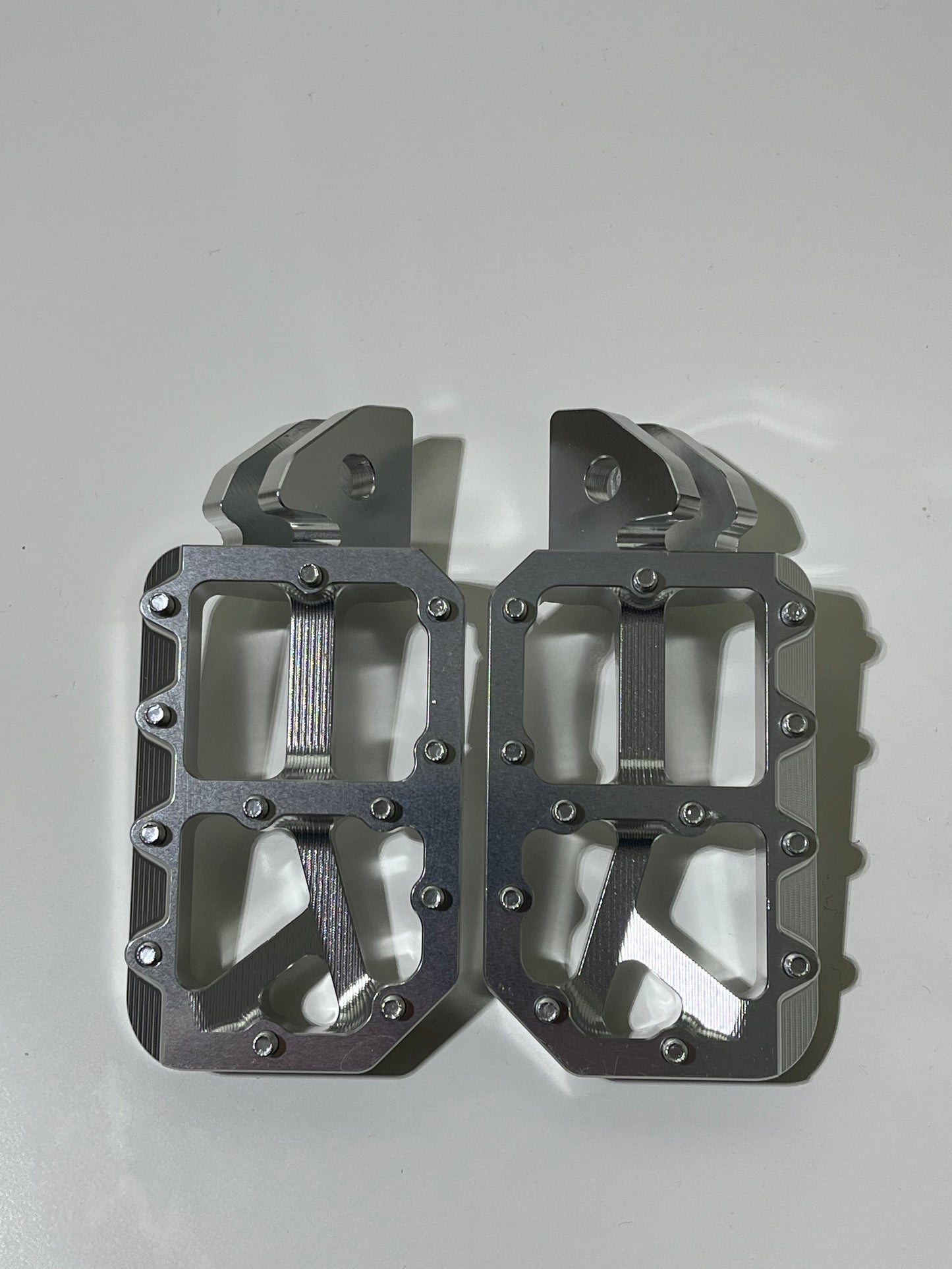 Silver foot pegs